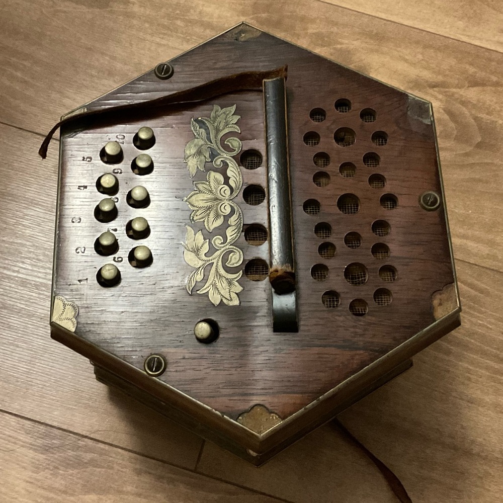 vintage concertina AS IS musical instrument - Picture 3 of 8